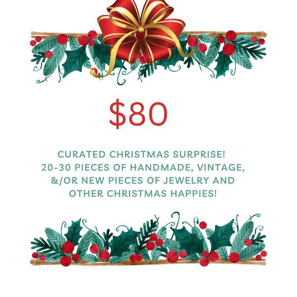 20-30 Items Curated Christmas Jewelry and Accessories Surprise Package - Picture 1 of 1
